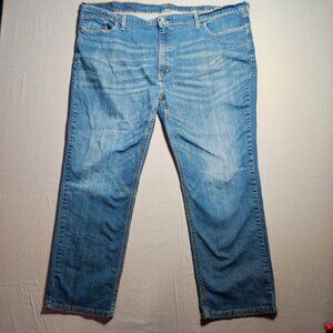 Levi's 541 jeans athletic taper men's W50L32 denim blue medium washed stretch